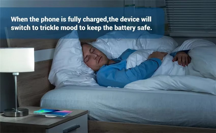 Premium Magnetic Wireless Charger Pad 30W Fast Charging – USB-C & USB-A Dual Input, Strong Magnetic Hold, Case-Friendly, Ultra-Thin Design for Phones