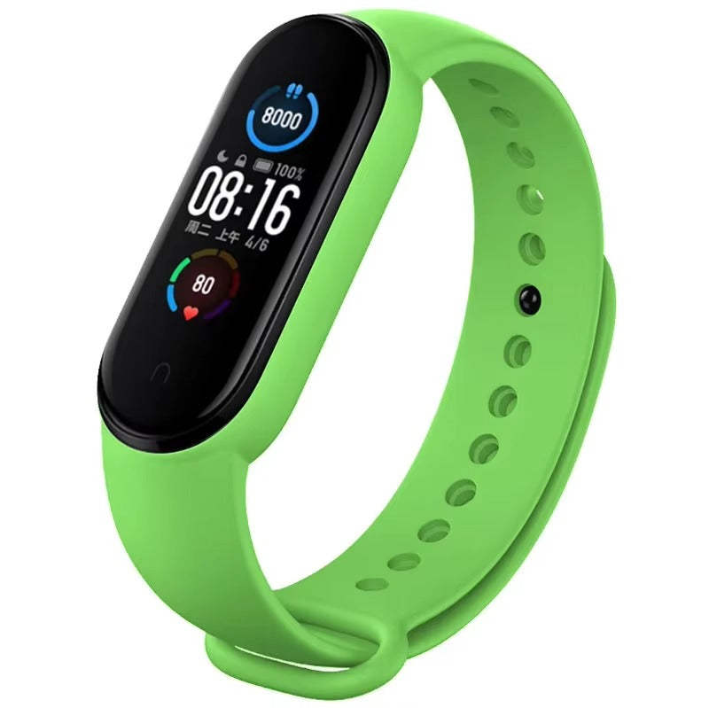 Comfort Fit Silicone Strap – Replacement Wristband for Smart Fitness Tracker 7 6 5 4 3, Adjustable Smartwatch Band, Skin-Friendly, Durable Accessory