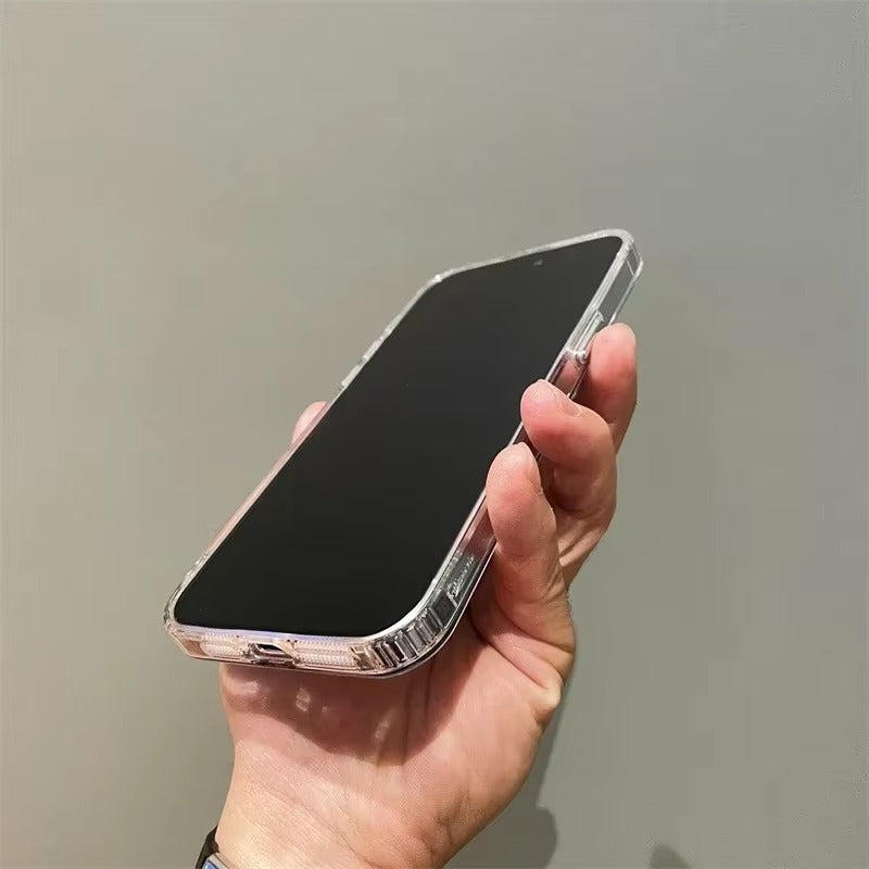 Luxury Apple iPhone Case, MagSafe Compatible, Camera Lens and Screen Protection, Ultra Thin, Shockproof, Magnetic, Full All Around Protection, Silvery Heart Mirror Cover