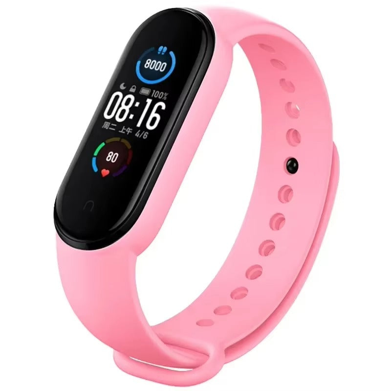 Comfort Fit Silicone Strap – Replacement Wristband for Smart Fitness Tracker 7 6 5 4 3, Adjustable Smartwatch Band, Skin-Friendly, Durable Accessory