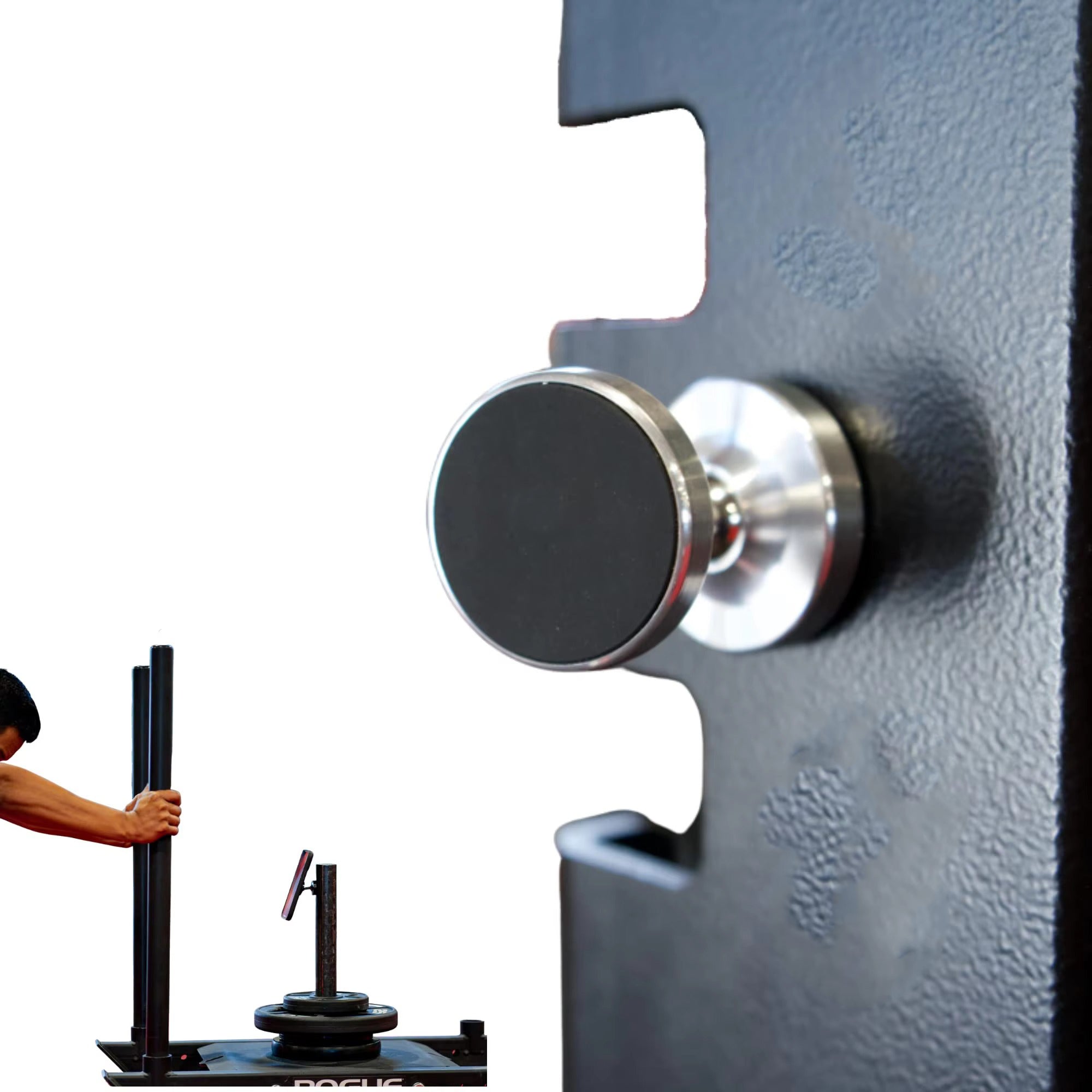 Premium, Dual Magnetic Phone Holder for Gym – Double-Sided, Strong Magnet Mount with 360° Rotation for Apple iPhon