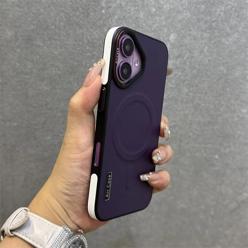 Luxury Apple iPhone Case, MagSafe Compatible, Camera Lens & Screen Protection, Ultra Thin, Shockproof, Magnetic Full All Around Cover – Wireless Charging Lanyard Bumper Case