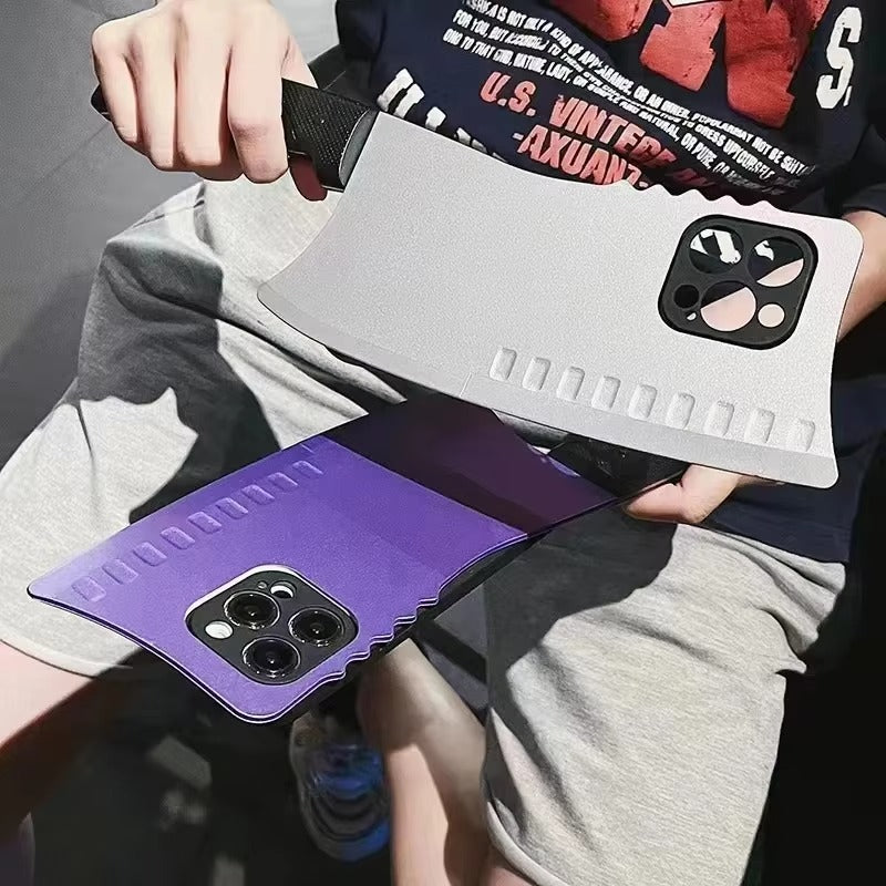 Premium Apple iPhone Case, MagSafe Compatible, Camera Lens and Screen Protection, Ultra Thin, Shockproof, Magnetic, Full All Around Protection, 3D Knife Cartoon Cover