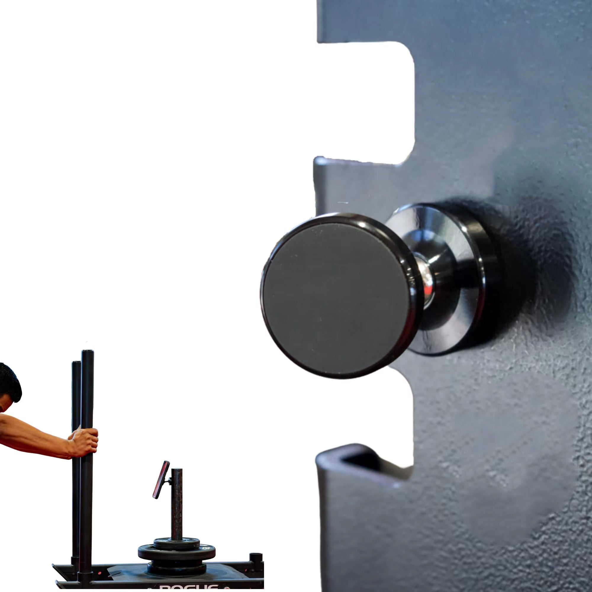 Premium, Dual Magnetic Phone Holder for Gym – Double-Sided, Strong Magnet Mount with 360° Rotation for Apple iPhon