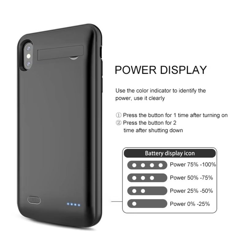 Premium Apple iPhone Case MagSafe Compatible, Camera Lens & Screen Protection, Ultra Thin Shockproof Magnetic Full All Around Protection Cover with 10000mAh Charging Power Bank