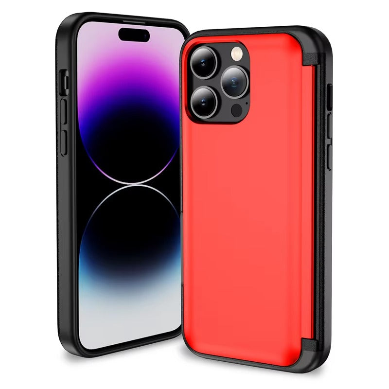 Robust Apple iPhone Case, MagSafe Compatible, Camera Lens and Screen Protection, Ultra Thin, Shockproof, Magnetic, Full All Around Protection, Flip Card Bracket Cover