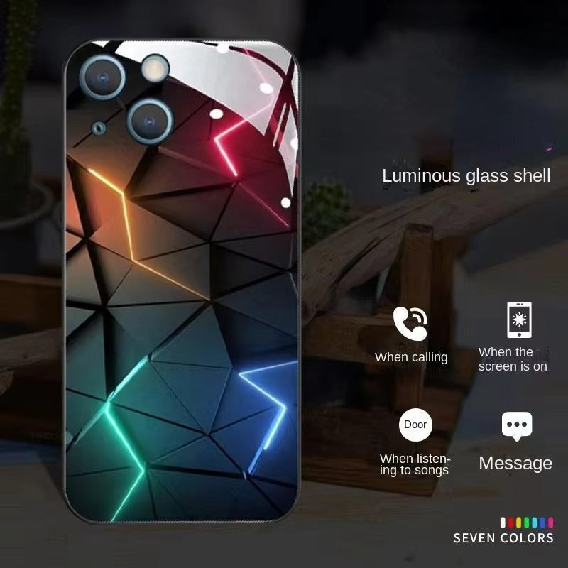 Premium Apple iPhone Case, MagSafe Compatible, Camera Lens and Screen Protection, Ultra Thin, Shockproof, Magnetic, Full All Around Protection, Voice-Activated LED Cover