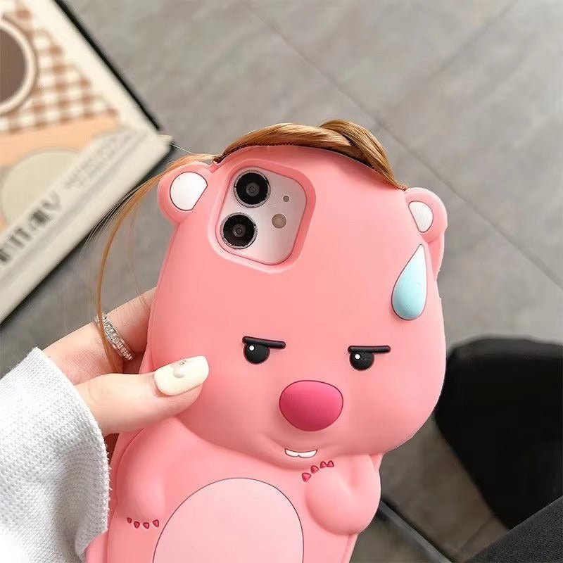 Premium Apple iPhone Case, MagSafe Compatible, Camera Lens and Screen Protection, Ultra Thin, Shockproof, Magnetic, Full All Around Protection, Cartoon Beaver Soft Cover