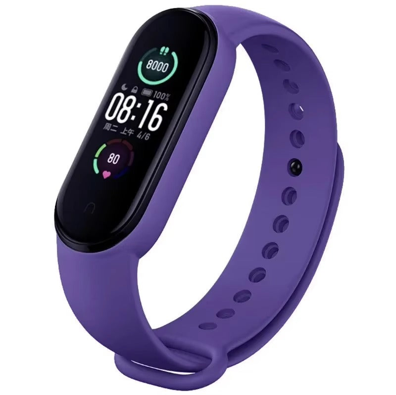 Comfort Fit Silicone Strap – Replacement Wristband for Smart Fitness Tracker 7 6 5 4 3, Adjustable Smartwatch Band, Skin-Friendly, Durable Accessory