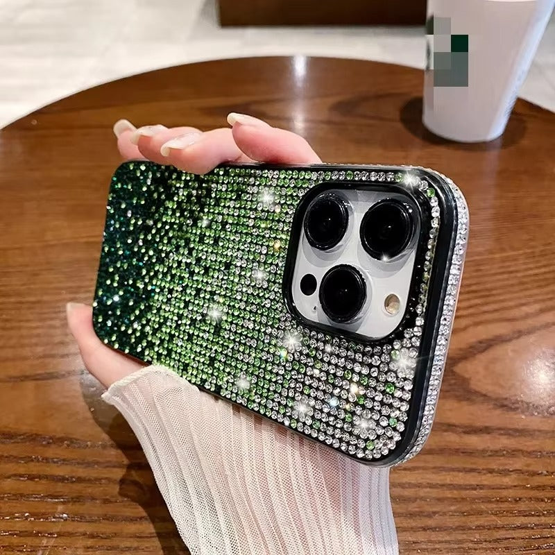 Luxury Apple iPhone Case, MagSafe Compatible, Camera Lens & Screen Protection, Ultra Thin, Shockproof, Magnetic Full All Around Cover – Full Shiny Diamond Bumper Frame Case with Sparkling Edge Design for Elegant Protection