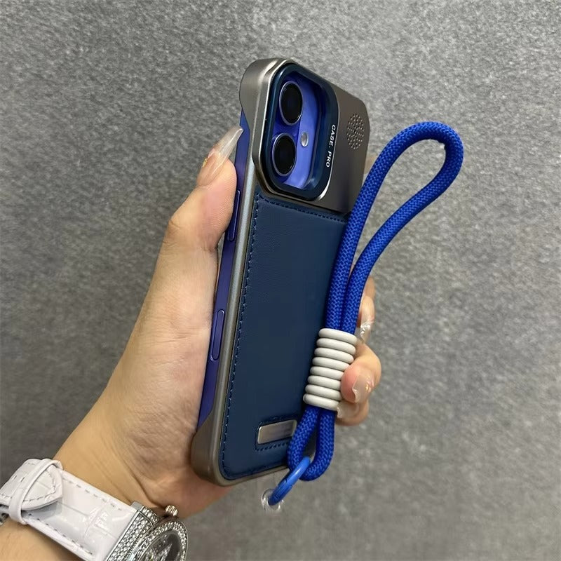 Luxury Apple iPhone Case, MagSafe Compatible, Camera Lens & Screen Protection, Ultra Thin, Shockproof, Magnetic Full All Around Cover – Clear Electroplated TPU Case with Football Design & Wrist Hand Chain