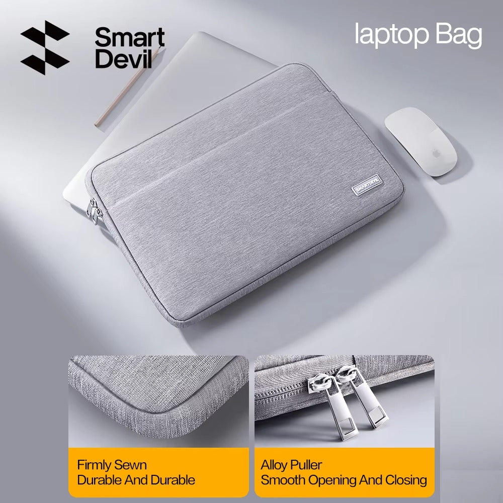 Premium Shockproof Laptop Bag for MacBook Air 13, 14, 15, 15.6 inch – SmartDevil Carrying Case for Notebook, Protective Sleeve for Travel & Work