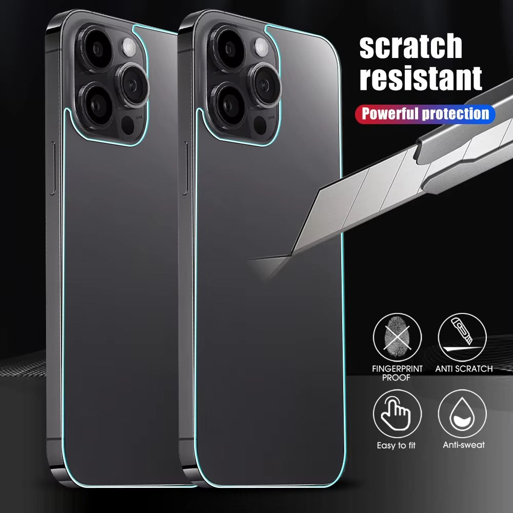 High Quality Rear Tempered Glass Screen Protector – 1/3PCS Back Film Cover for Mobile Phones, Compatible with iPhone Plus