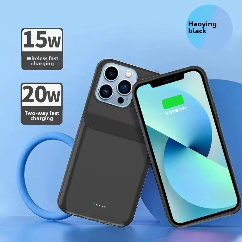 High Quality Apple iPhone Case MagSafe Compatible, Camera Lens & Screen Protection, Ultra Thin Shockproof Magnetic Full All Around Protection Cover with 5000mAh 10000mAh Power Bank