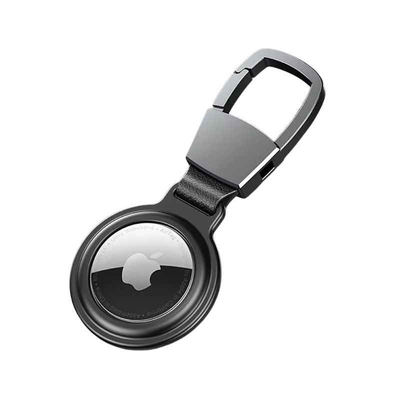 Premium Metal AirTag Case with Keychain – Magnetic Shockproof Anti-Scratch Protective Shell Cover, Durable Lightweight Aluminum Alloy Holder for Tracker