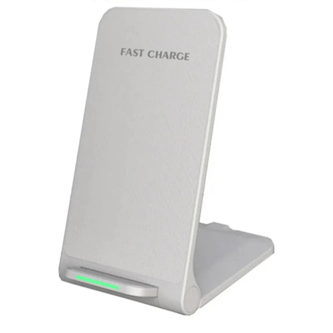 Premium 100W Wireless Charger Stand Fast Charging Station Pad for Apple iPhone, iOS, Android Smartphones – Type-C, Qi Dock, Dual Coil, Safety Features