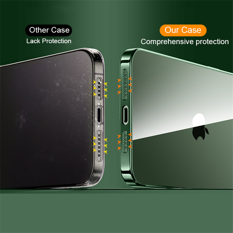 Luxury Ultra-Thin iPhone Case - Clear Transparent Hard PC Cover, MagSafe Compatible, Camera Protection,