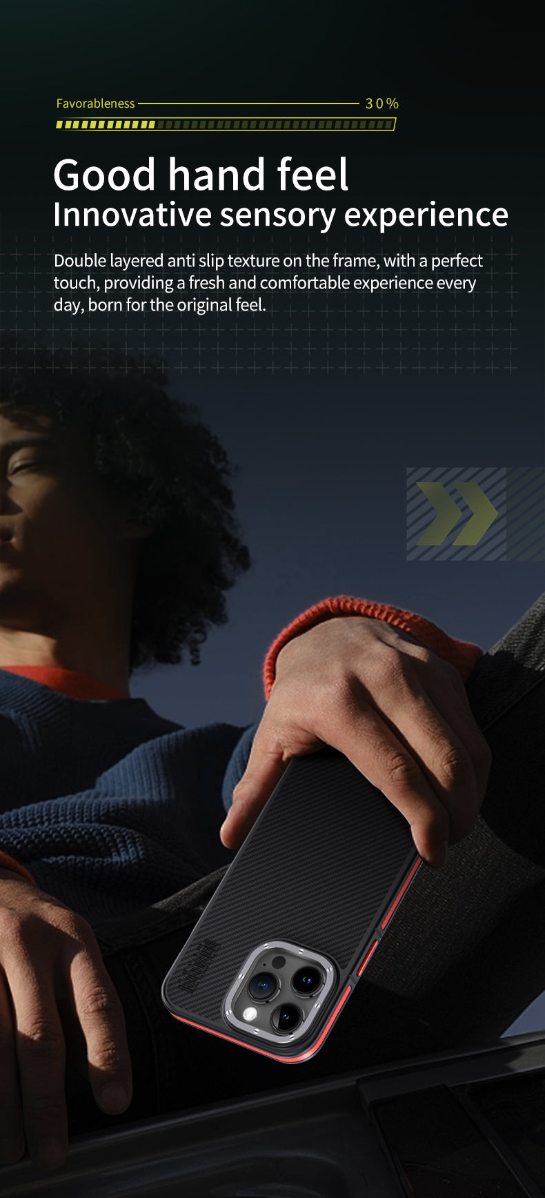 Premium 100% Aramid Fiber Kevlar iPhone Case – 600D Lightweight Compatible Ultra-Thin Protective Cover for iPhone Models