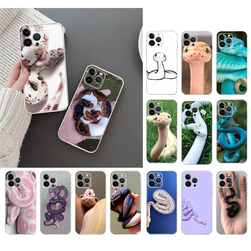 Luxury Apple iPhone Case, MagSafe Compatible, Camera Lens and Screen Protection, Ultra Thin, Shockproof, Magnetic, Full All Around Protection, Snake Pattern Soft Cover