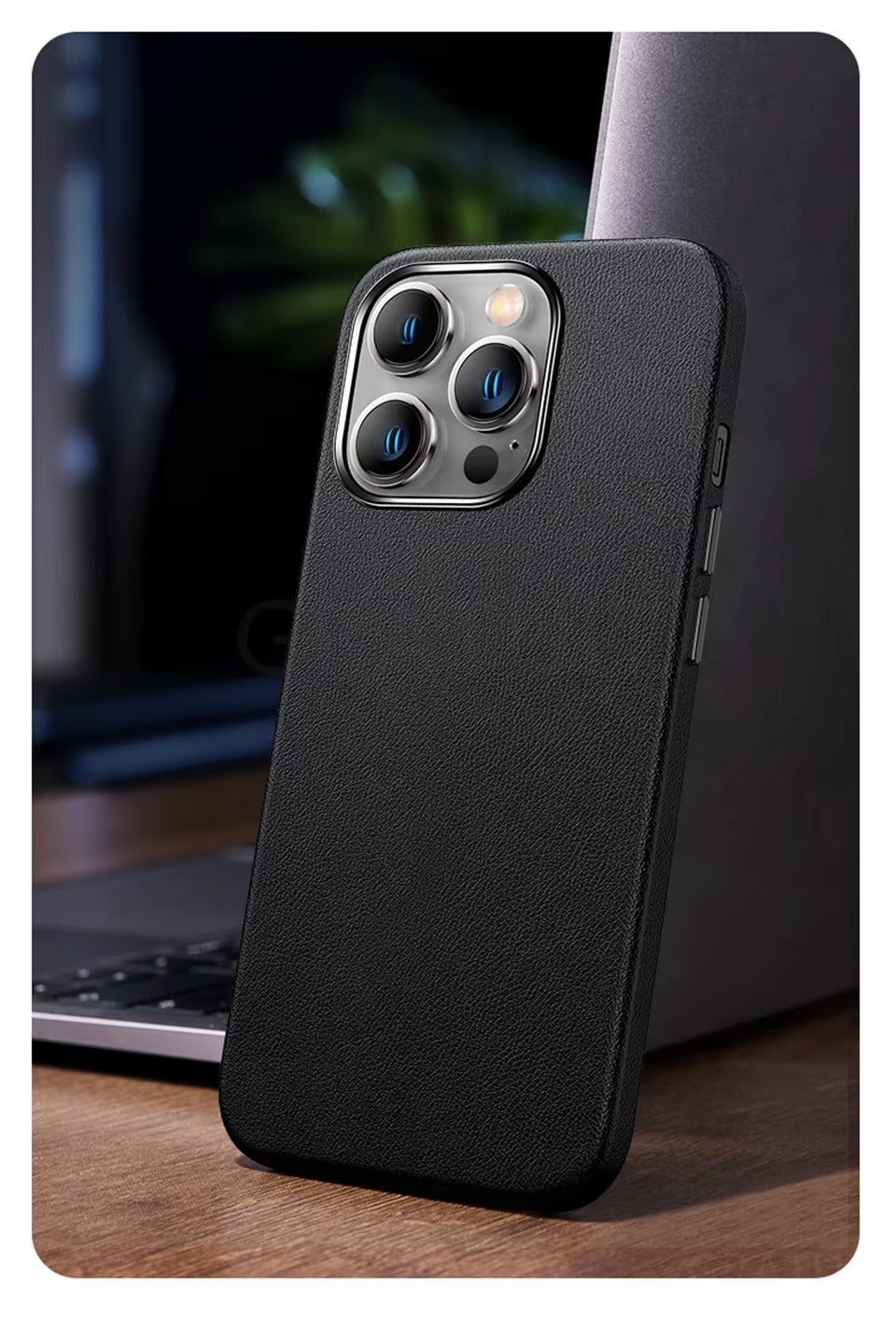 Premium Genuine Leather iPhone Case – 360° Full Protection, Luxury Armor Shell, Stylish & Durable Back Cover Case for iPhone