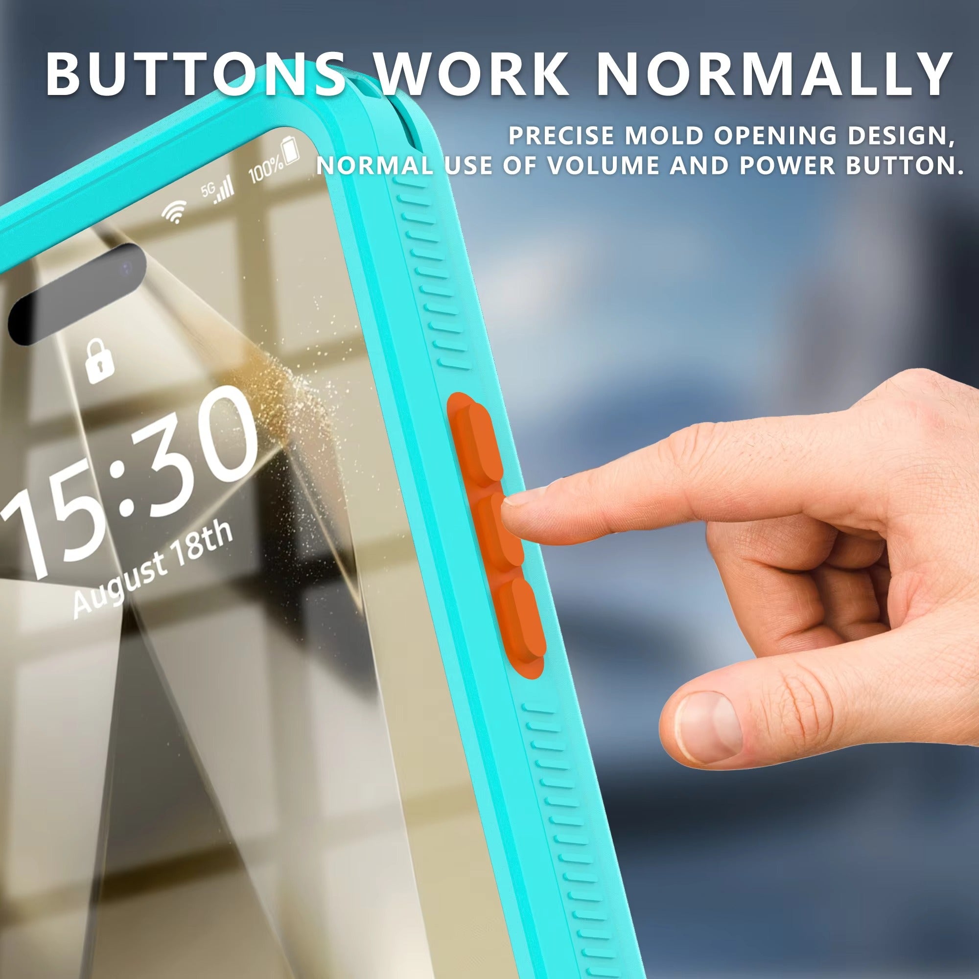 Premium Apple iPhone Case MagSafe Compatible, Camera Lens & Screen Protection, Cover with IP68 5m Waterproof Diving Shell