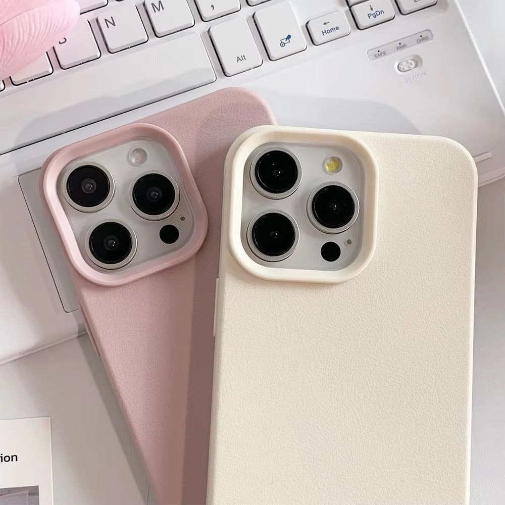 Premium Genuine Leather iPhone Case – 360° Full Protection, Luxury Armor Shell, Stylish & Durable Back Cover Case for iPhone