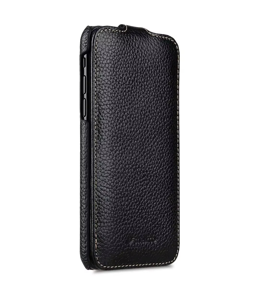 Premium Genuine Leather Flip iPhone Case – 100% Cowhide, Luxury Design, Stylish & Durable Protective Cover | Case for iPhone