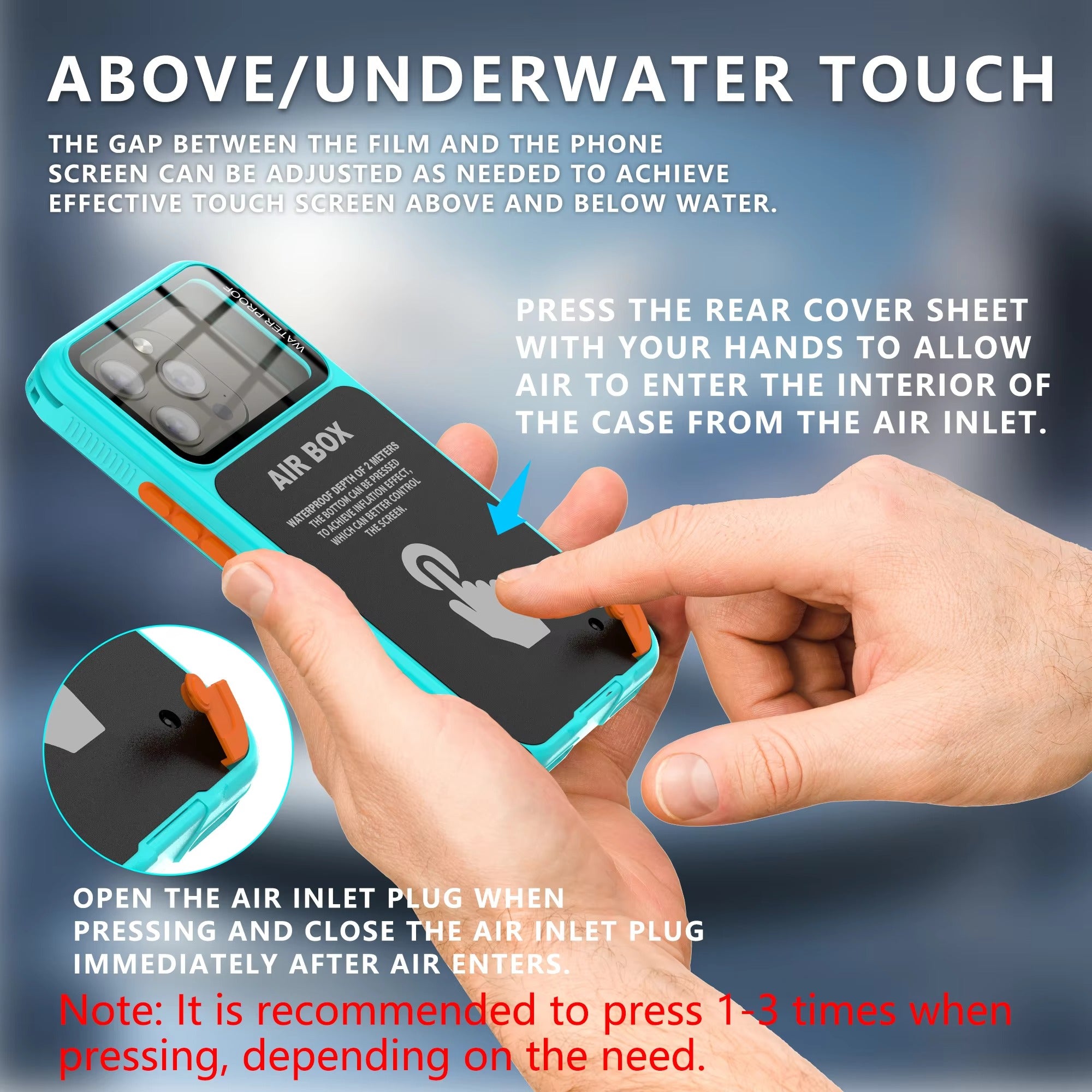 Premium Apple iPhone Case MagSafe Compatible, Camera Lens & Screen Protection, Cover with IP68 5m Waterproof Diving Shell