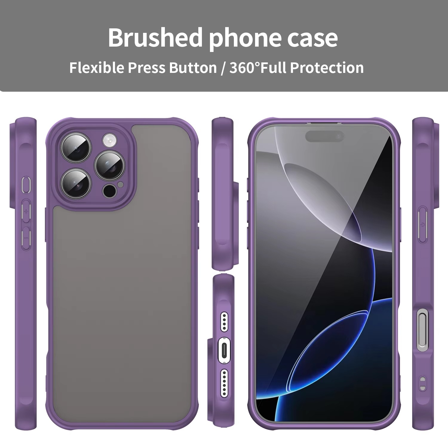 Premium Apple iPhone Case, MagSafe Compatible, Camera Lens and Screen Protection, Ultra Thin, Shockproof, Magnetic, Full All Around Protection, Silicone Matte Back Cover