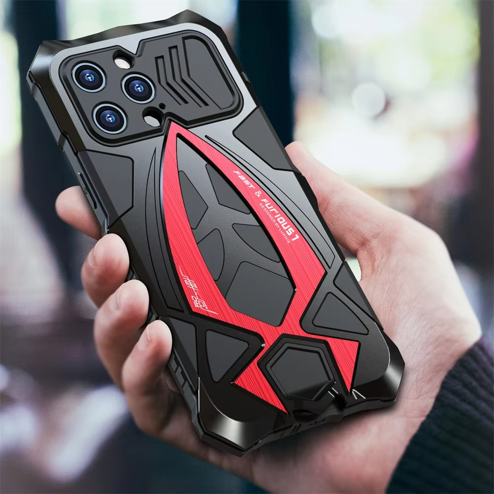Luxury Apple iPhone Case, MagSafe Compatible, Camera Lens and Screen Protection, Ultra Thin, Shockproof, Magnetic, Full All Around Protection, Metal Armor Shell Cover