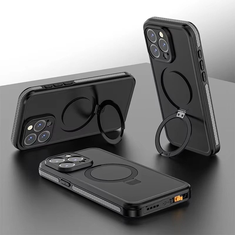 Robust Apple iPhone Case, MagSafe Compatible, Camera Lens and Screen Protection, Ultra Thin, Shockproof, Magnetic, Full All Around Protection, IP68 Waterproof Sports Cover