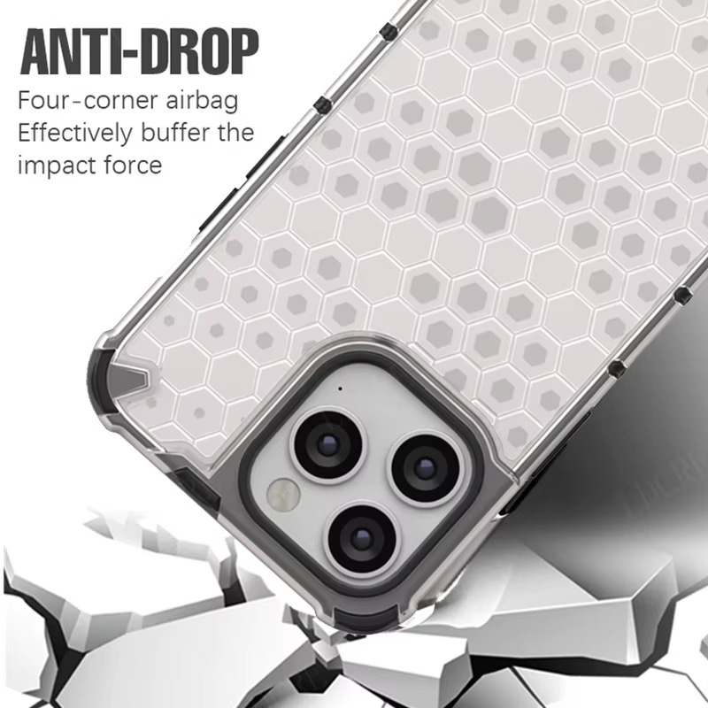 Robust Apple iPhone Case, MagSafe Compatible, Camera Lens and Screen Protection, Ultra Thin, Shockproof, Magnetic, Full All Around Protection, Honeycomb Hybrid Armor Cover