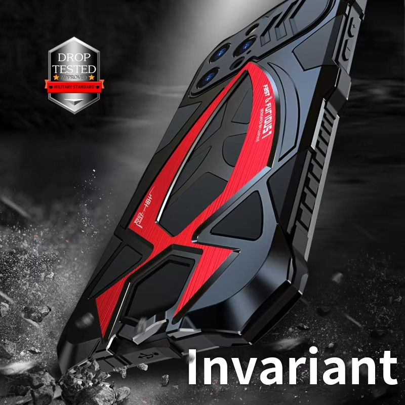 Robust Apple iPhone Case, MagSafe Compatible, Camera Lens and Screen Protection, Ultra Thin, Shockproof, Magnetic, Full All Around Protection, Heavy Armor Metal Cover