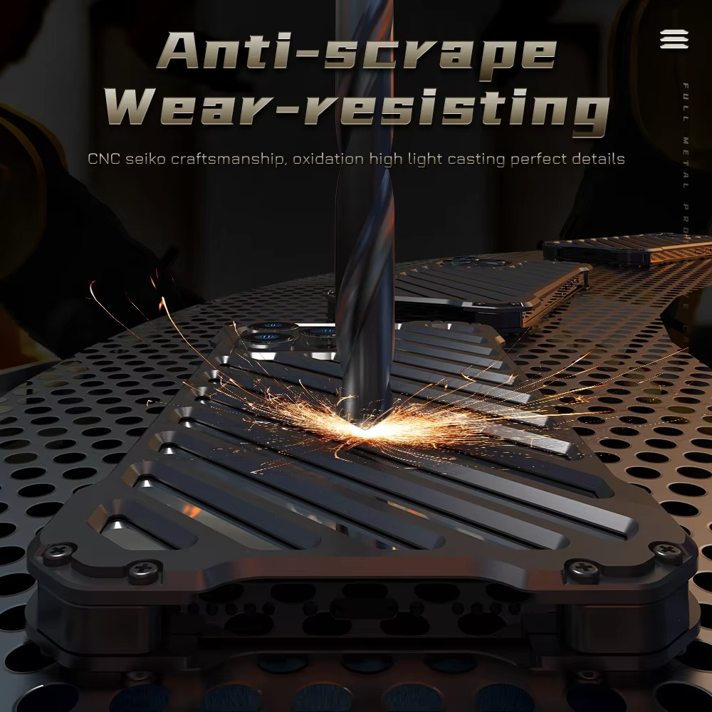 Premium Apple iPhone Case, MagSafe Compatible, Camera Lens and Screen Protection, Ultra Thin, Shockproof, Magnetic, Full All Around Protection, Heavy Duty Alloy Shell