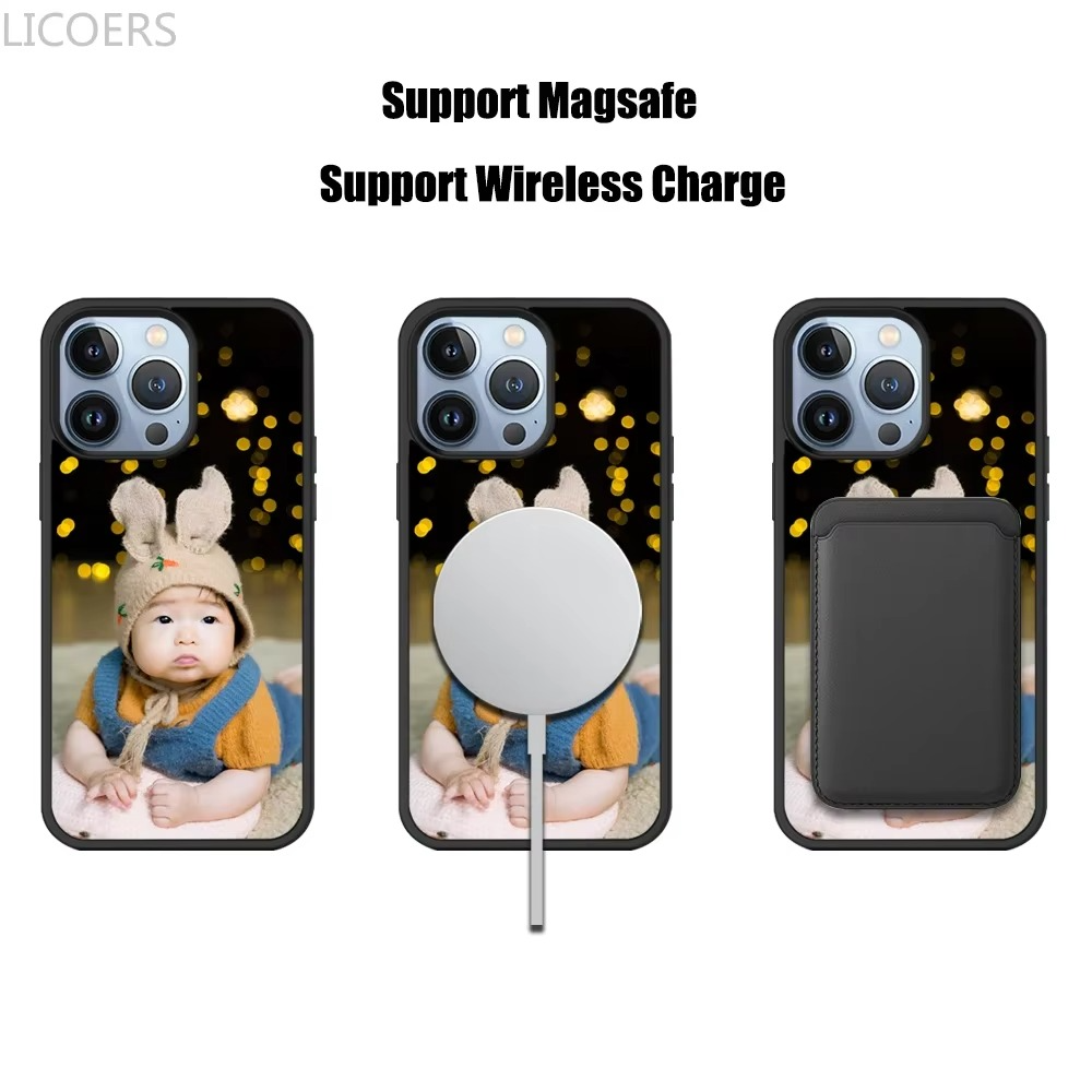 Premium Apple iPhone Case, MagSafe Compatible, Camera Lens and Screen Protection, Ultra Thin, Shockproof, Magnetic, Full All Around Protection, Custom Acrylic Photo Cover