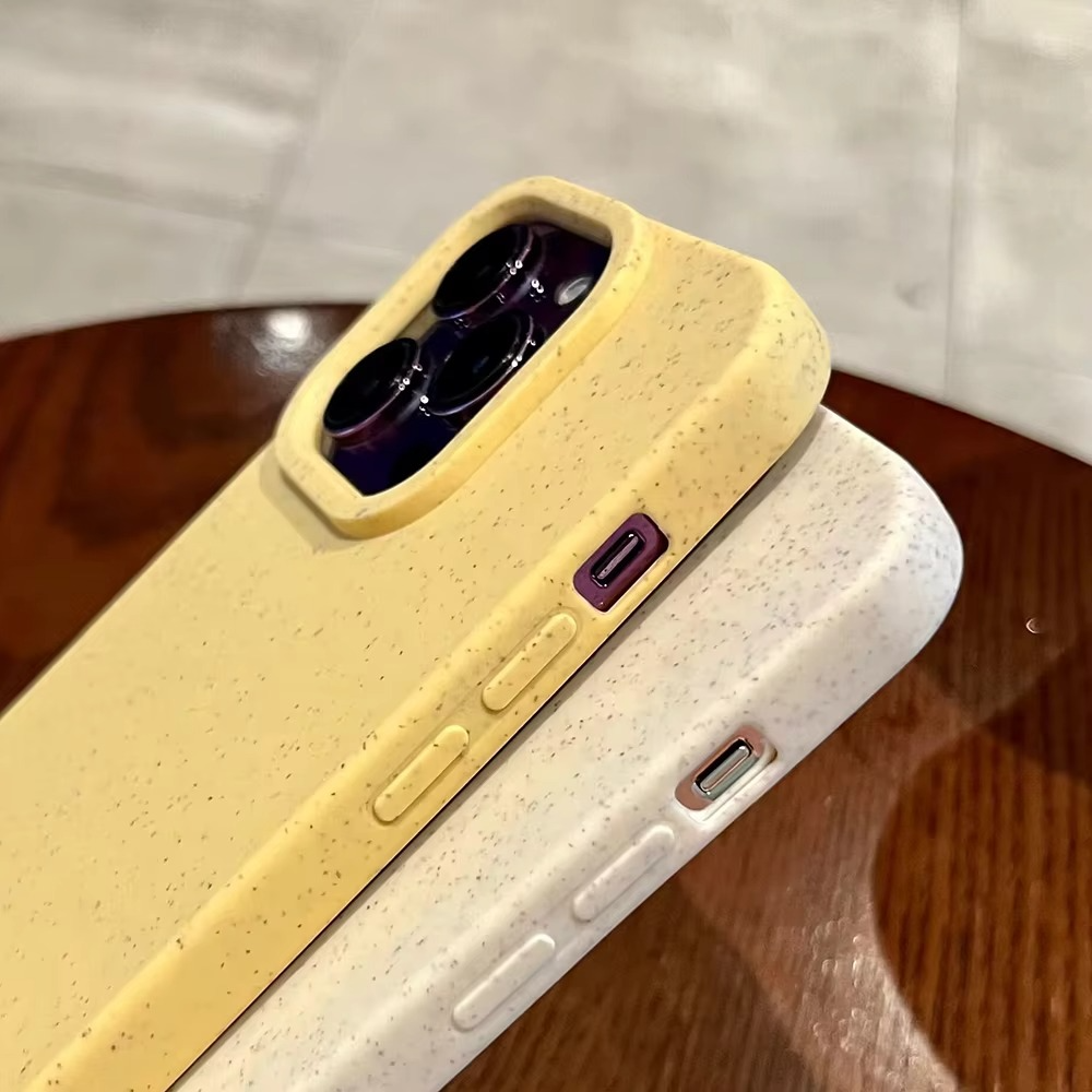 Premium Apple iPhone Case, MagSafe Compatible, Camera Lens and Screen Protection, Ultra Thin, Shockproof, Magnetic, Full All Around Protection, Eco-Friendly Wheat Straw Cover