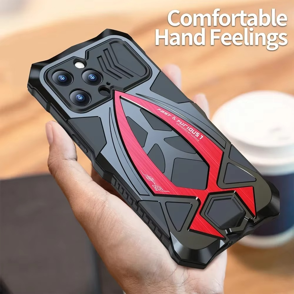 Luxury Apple iPhone Case, MagSafe Compatible, Camera Lens and Screen Protection, Ultra Thin, Shockproof, Magnetic, Full All Around Protection, Metal Armor Shell Cover