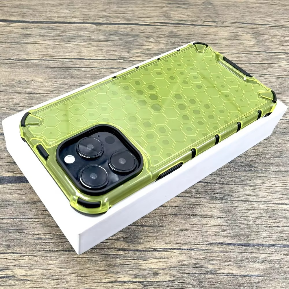 Robust Apple iPhone Case, MagSafe Compatible, Camera Lens and Screen Protection, Ultra Thin, Shockproof, Magnetic, Full All Around Protection, Honeycomb Armor Clear Cover