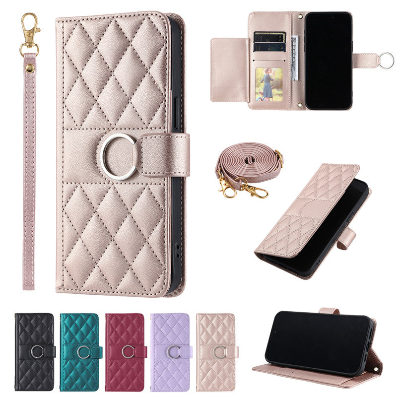 Luxury Leather Flip Phone Case – Premium Wallet, Bracket Protection, Elegant Cover with Card Slots, Durable & Functional