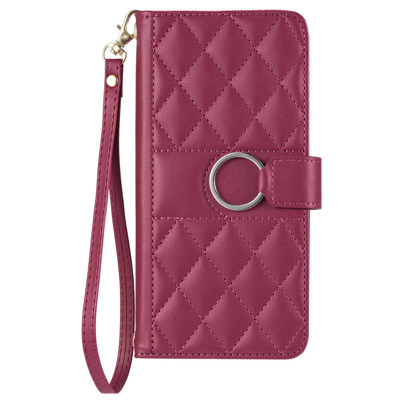 Luxury Leather Flip Phone Case – Premium Wallet, Bracket Protection, Elegant Cover with Card Slots, Durable & Functional