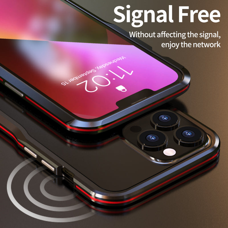 Metal Frame Bumper iPhone Case – Aluminum Detachable Heat Dissipation Cover for iPhone Models, Sleek and Durable Protection