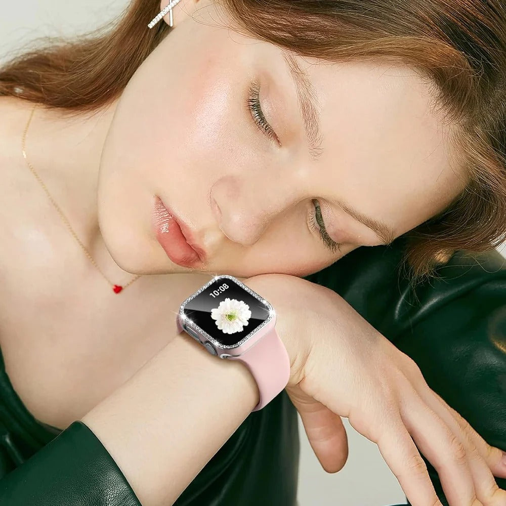 Premium Smartwatch Case with Tempered Glass – Full Cover Shockproof Screen Protector, Ultra-Thin Touch-Sensitive Bumper for 40mm 41mm 44mm 45mm