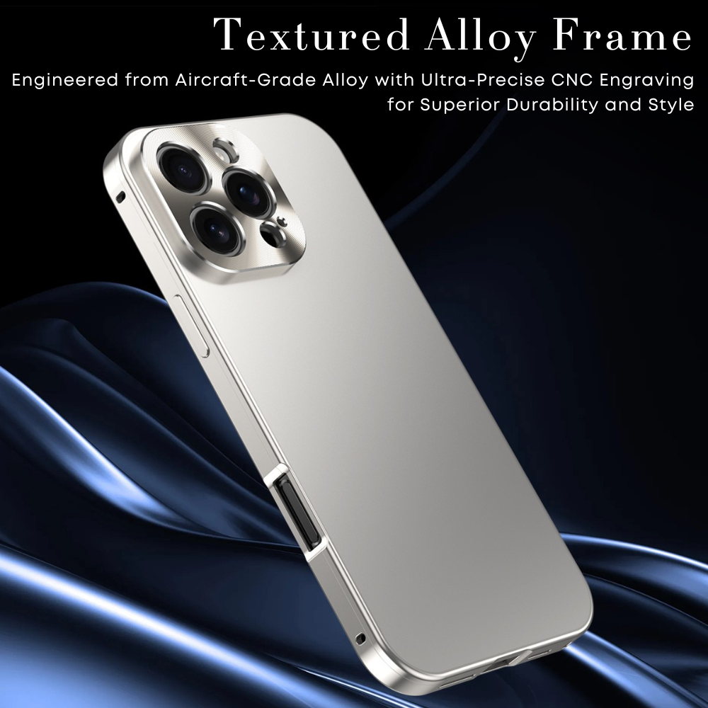 Luxury Shockproof Magnetic Phone Case - Slim Aluminum Frame with Full Lens Protection, Wireless Charging Compatible