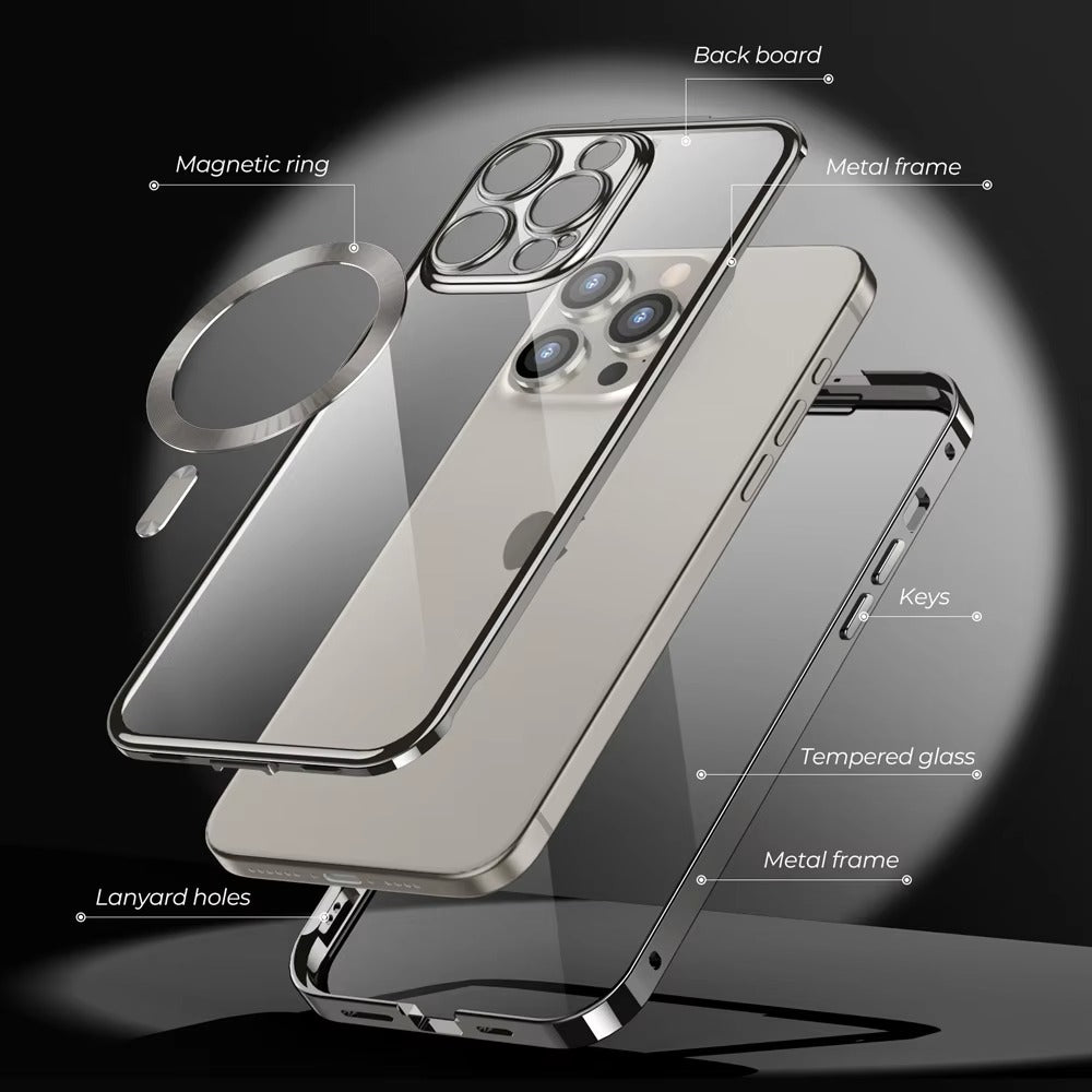 Robust Apple iPhone Case MagSafe Compatible, Camera Lens & Screen Protection, Cover with 10FT Military Glass Shield