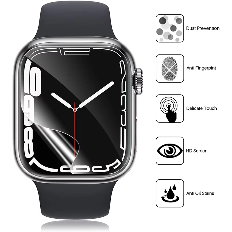 Premium HD Screen Protector for Apple Watch – Full Coverage Scratch-Resistant Film Guard, Easy Install Glass Shield for 40mm to 45mm Apple Smartwatch