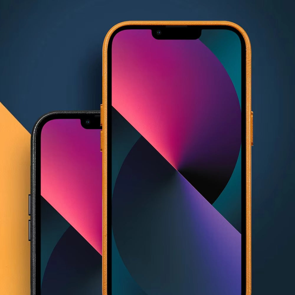 Premium Genuine Leather iPhone Case – 360° Full Protection, Luxury Armor Shell, Stylish & Durable Back Cover Case for iPhone