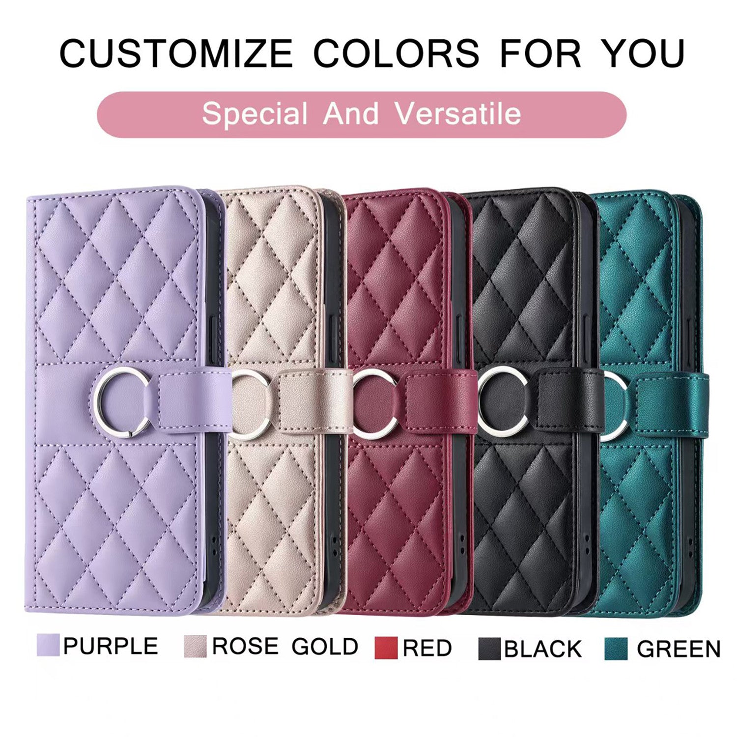 Luxury Leather Flip Phone Case – Premium Wallet, Bracket Protection, Elegant Cover with Card Slots, Durable & Functional