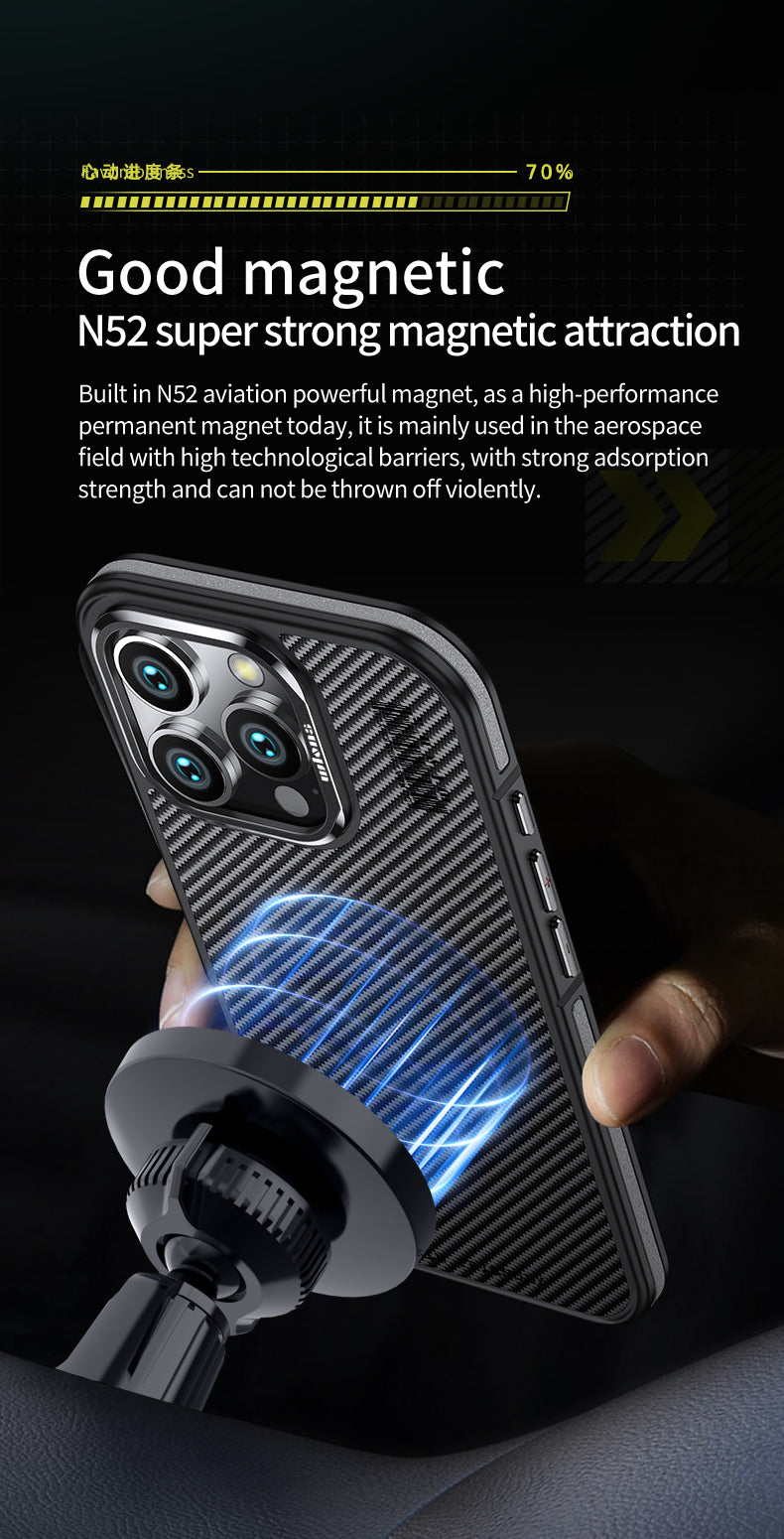 Premium 100% Aramid Fiber Kevlar iPhone Case – 600D Lightweight Compatible Ultra-Thin Protective Cover for iPhone Models