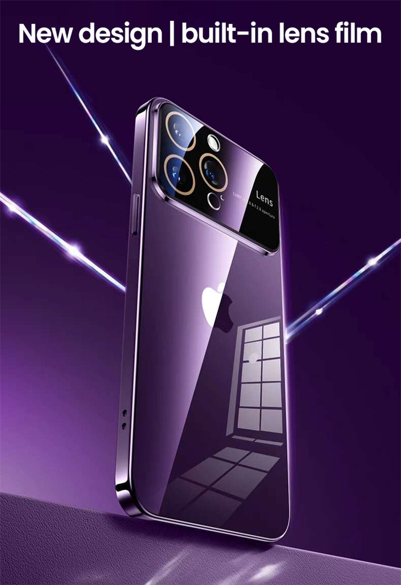 Luxury Ultra-Thin iPhone Case - Clear Transparent Hard PC Cover, MagSafe Compatible, Camera Protection,