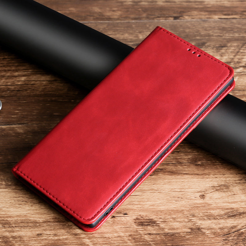 Luxury Magnetic Leather Flip iPhone Case – Premium Wallet Cover with Card Slots, and Magnetic Closure for iPhone Models